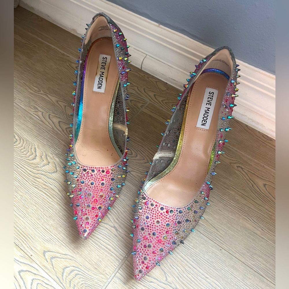 Size 11 Rainbow spike Steve Madden Heels